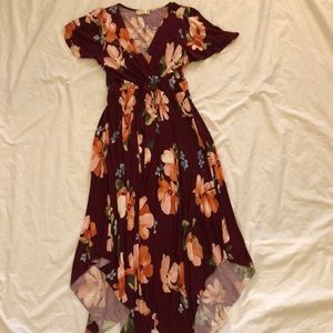Altar’d state floral midi dress
